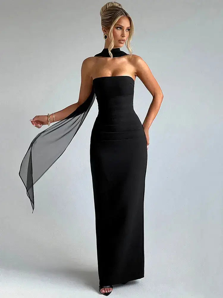 Bella Celeste Strapless Maxi Dress - Bellaovo