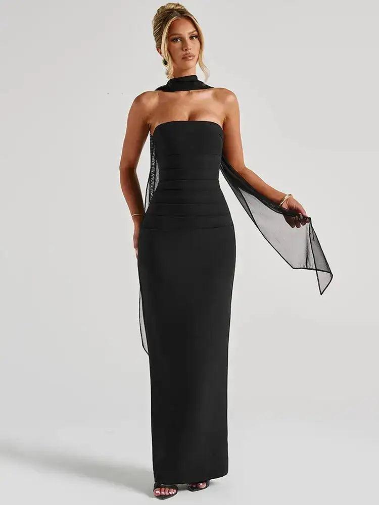 Bella Celeste Strapless Maxi Dress - Bellaovo