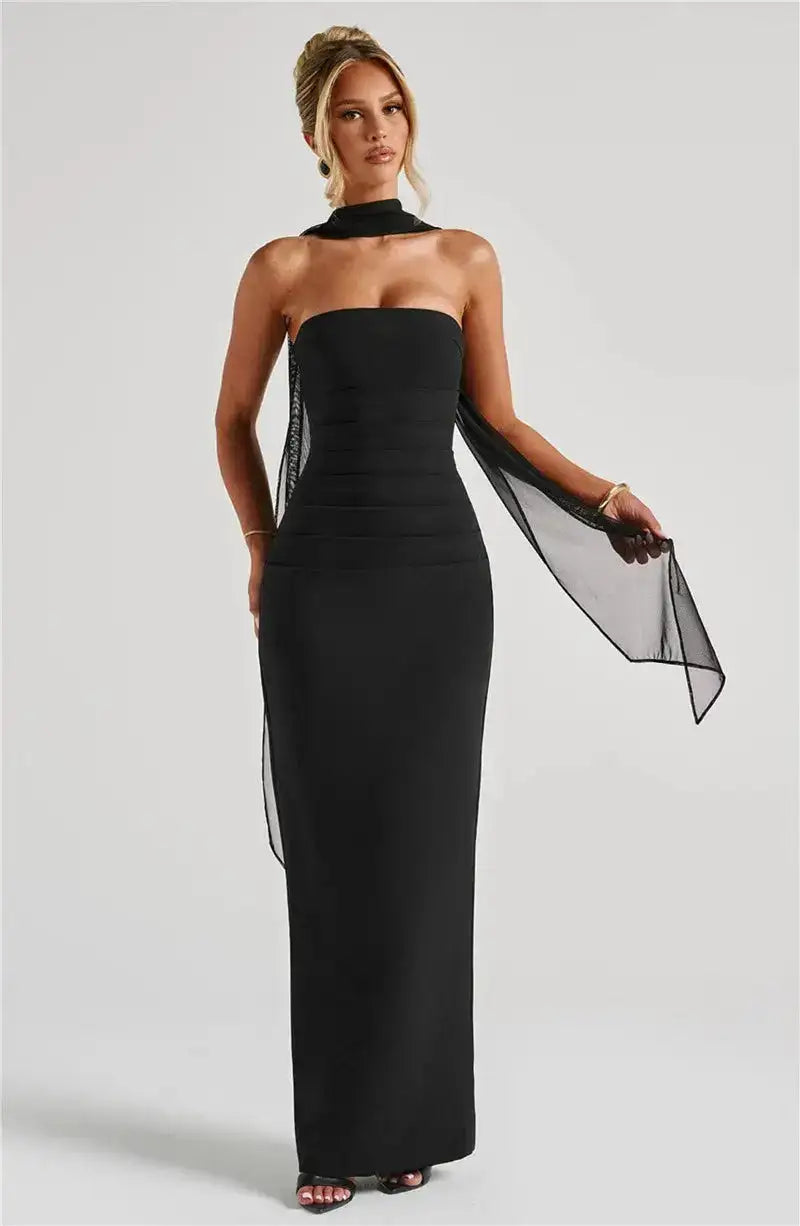 Bella Celeste Strapless Maxi Dress - Bellaovo