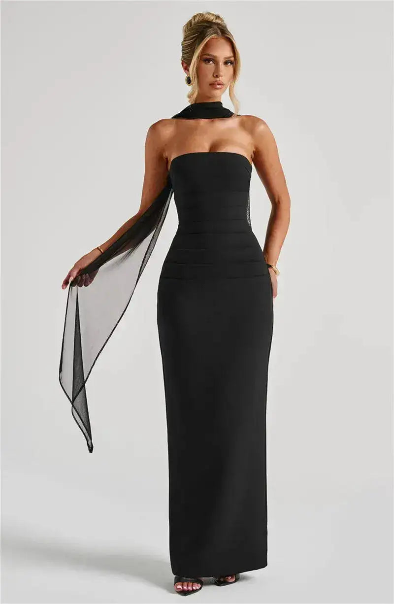 Bella Celeste Strapless Maxi Dress - Bellaovo