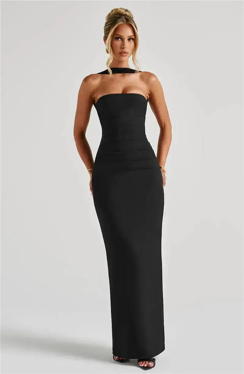 Bella Celeste Strapless Maxi Dress - Bellaovo