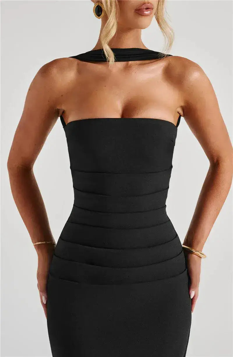 Bella Celeste Strapless Maxi Dress - Bellaovo