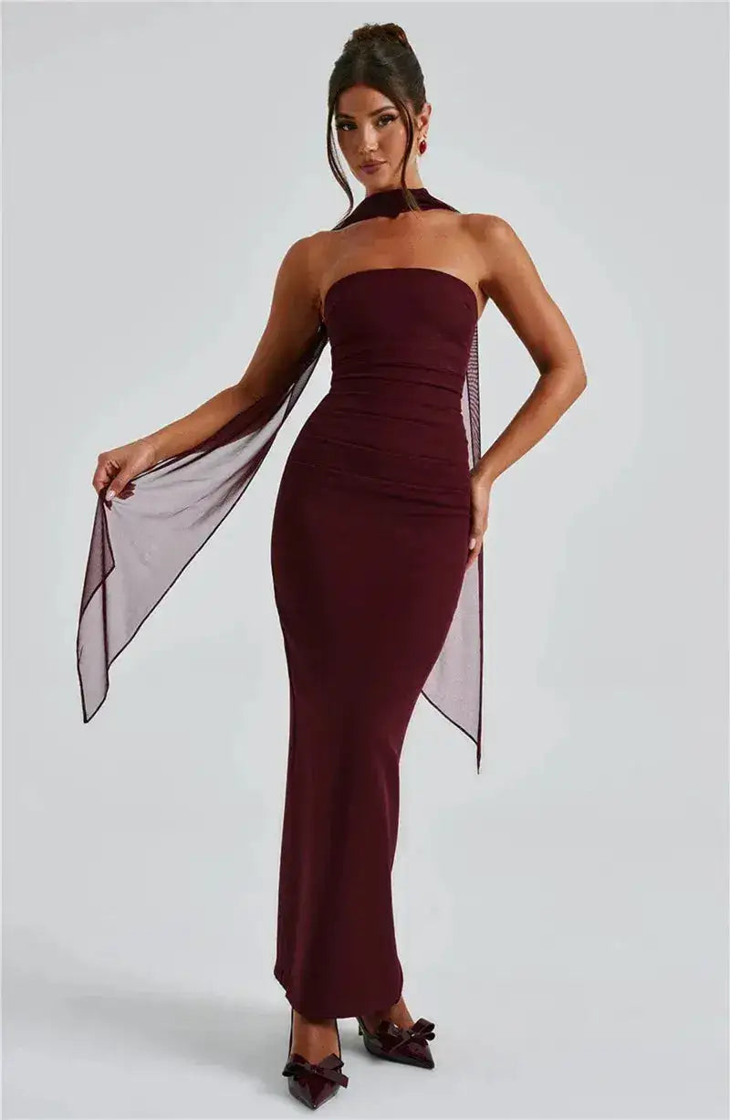 Bella Celeste Strapless Maxi Dress - Bellaovo