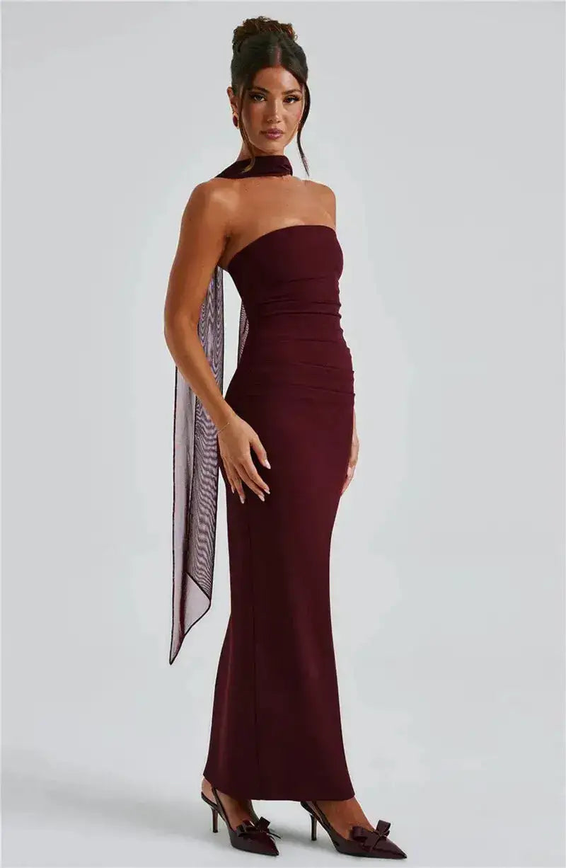 Bella Celeste Strapless Maxi Dress - Bellaovo