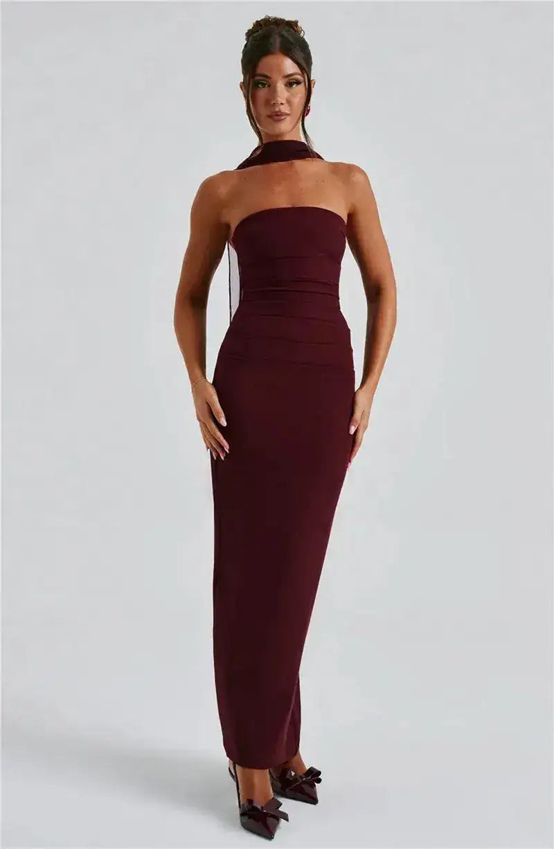 Bella Celeste Strapless Maxi Dress - Bellaovo