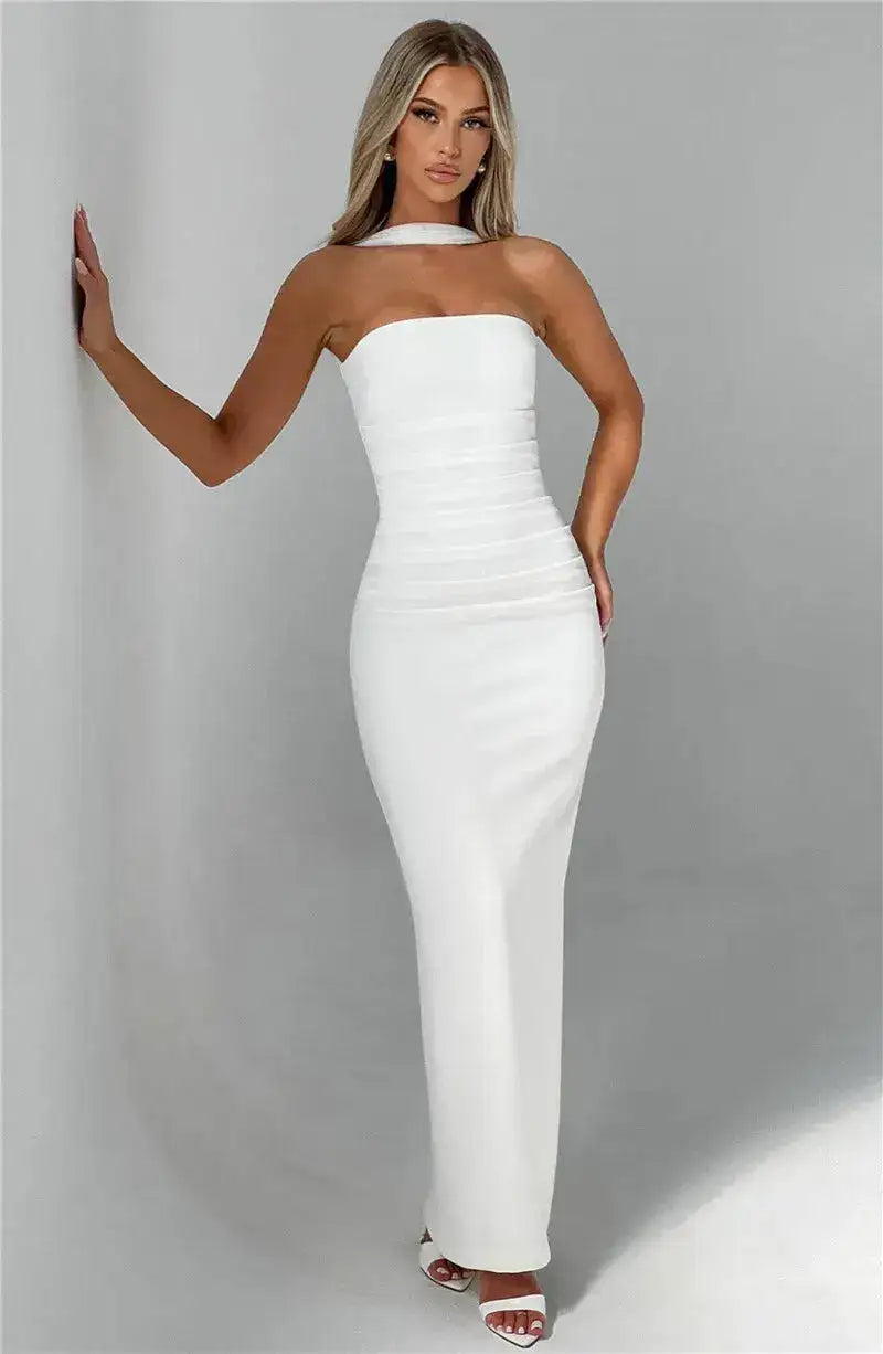 Bella Celeste Strapless Maxi Dress - Bellaovo