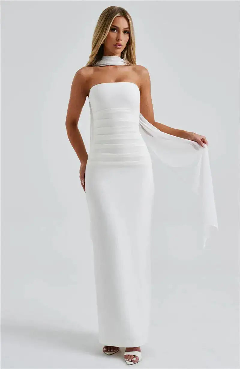 Bella Celeste Strapless Maxi Dress - Bellaovo