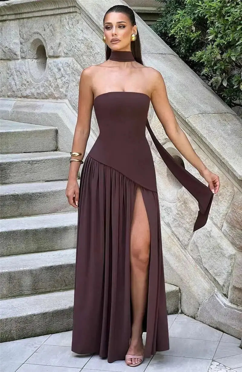 Bella Divina Strapless Maxi Dress - Bellaovo