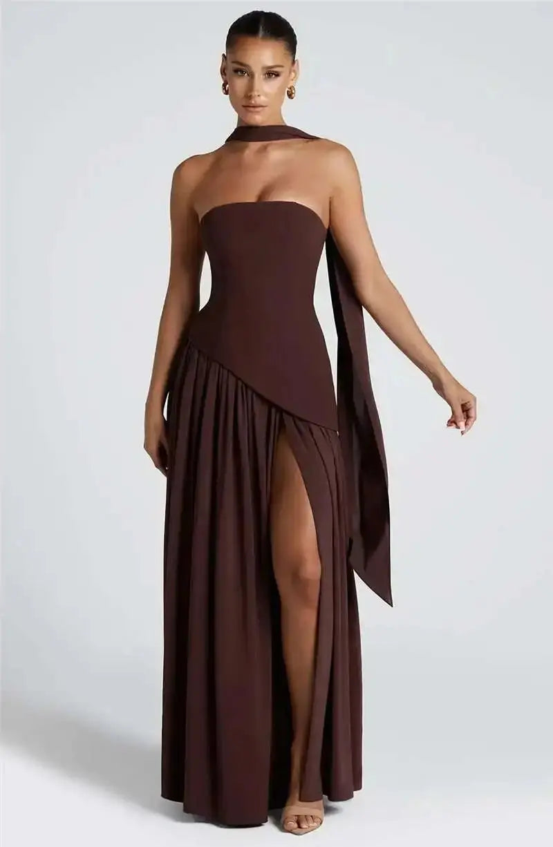 Bella Divina Strapless Maxi Dress - Bellaovo