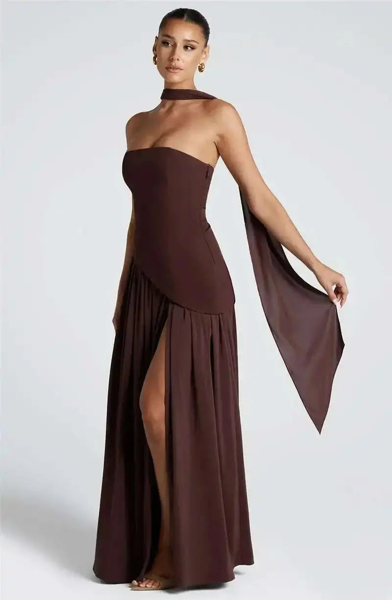 Bella Divina Strapless Maxi Dress - Bellaovo