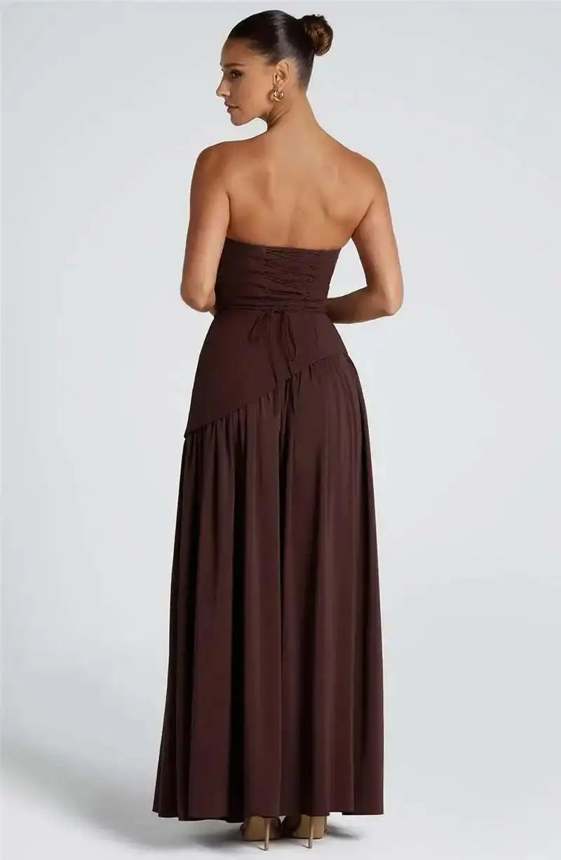 Bella Divina Strapless Maxi Dress - Bellaovo