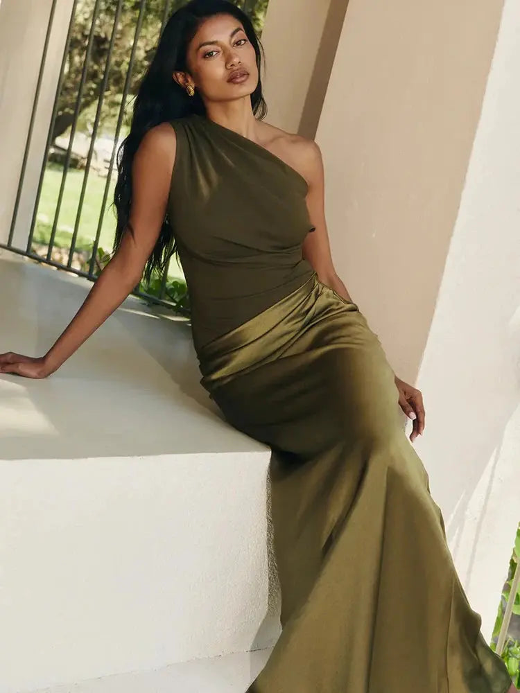 Bella Mocha Elegance Gown - Bellaovo