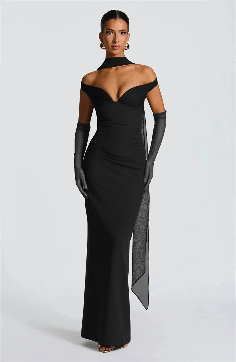 Bella Rosewood Elegance Gown - Bellaovo