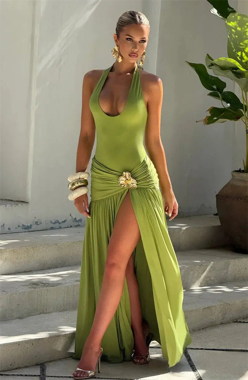 Bella Verde Goddess Gown - Bellaovo
