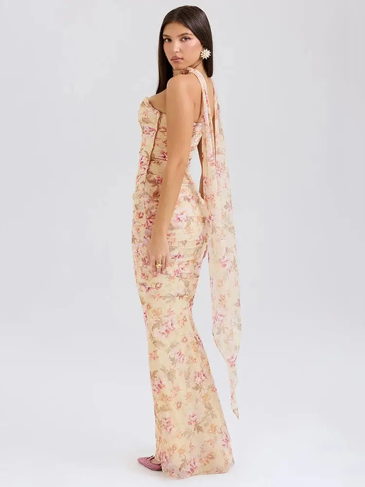 Bella Aurelia Floral Gown - Bellaovo