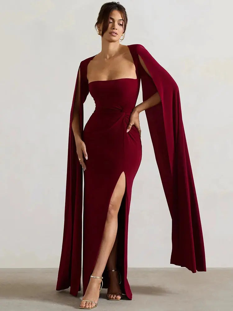 Bella Royale Cape Gown - Bellaovo