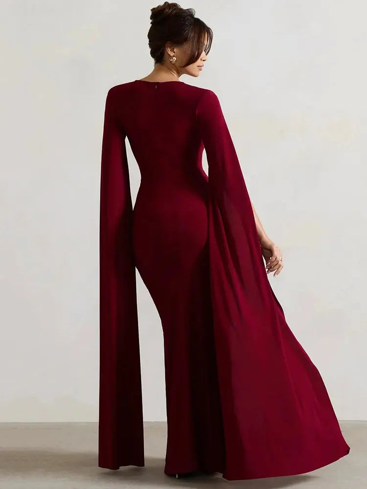 Bella Royale Cape Gown - Bellaovo