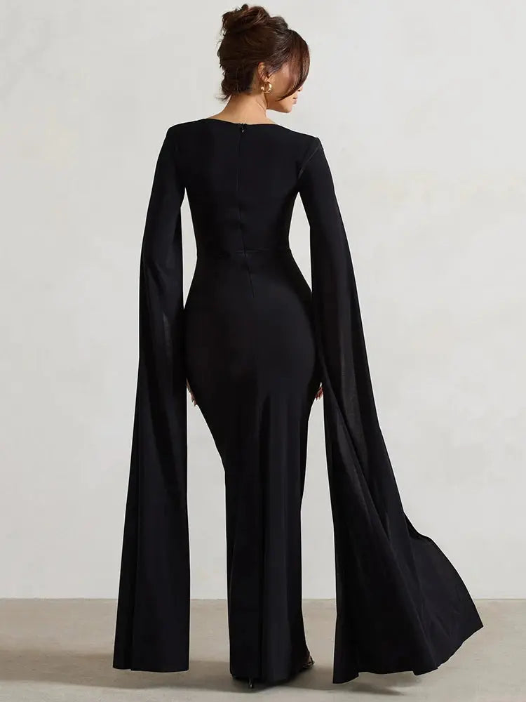 Bella Royale Cape Gown - Bellaovo