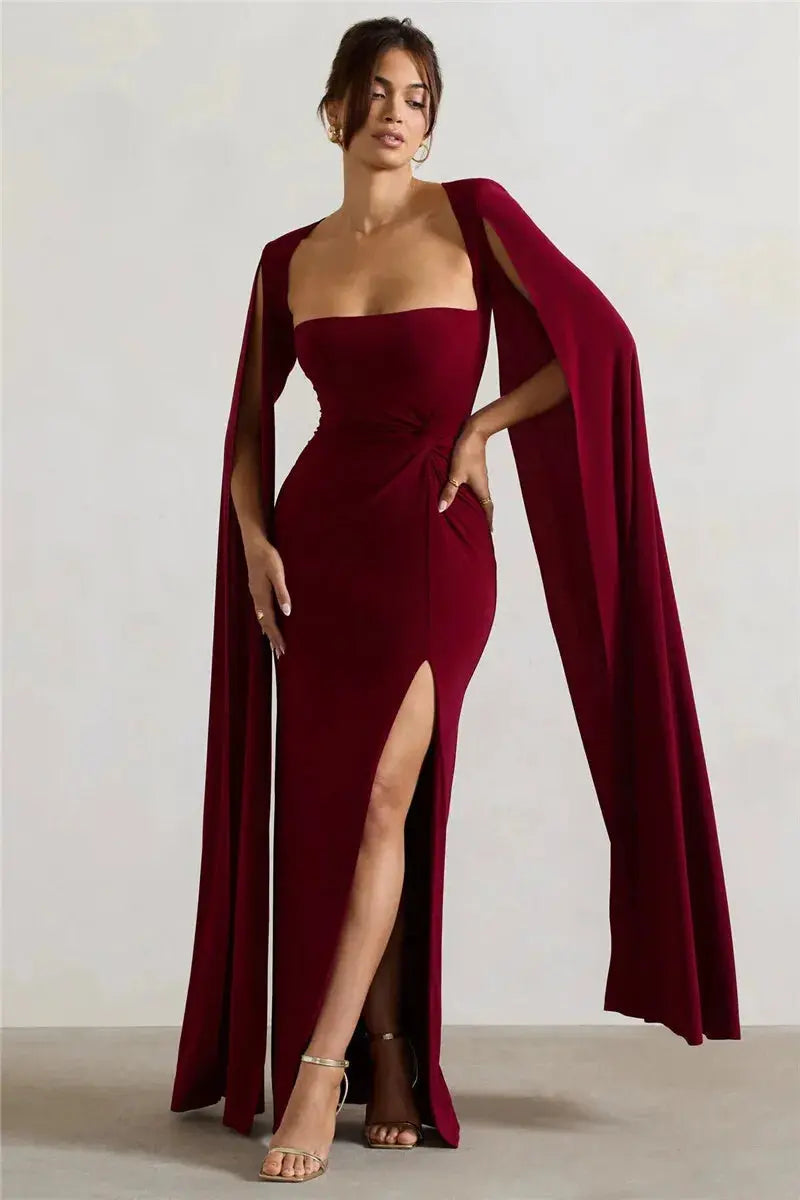 Bella Royale Cape Gown - Bellaovo