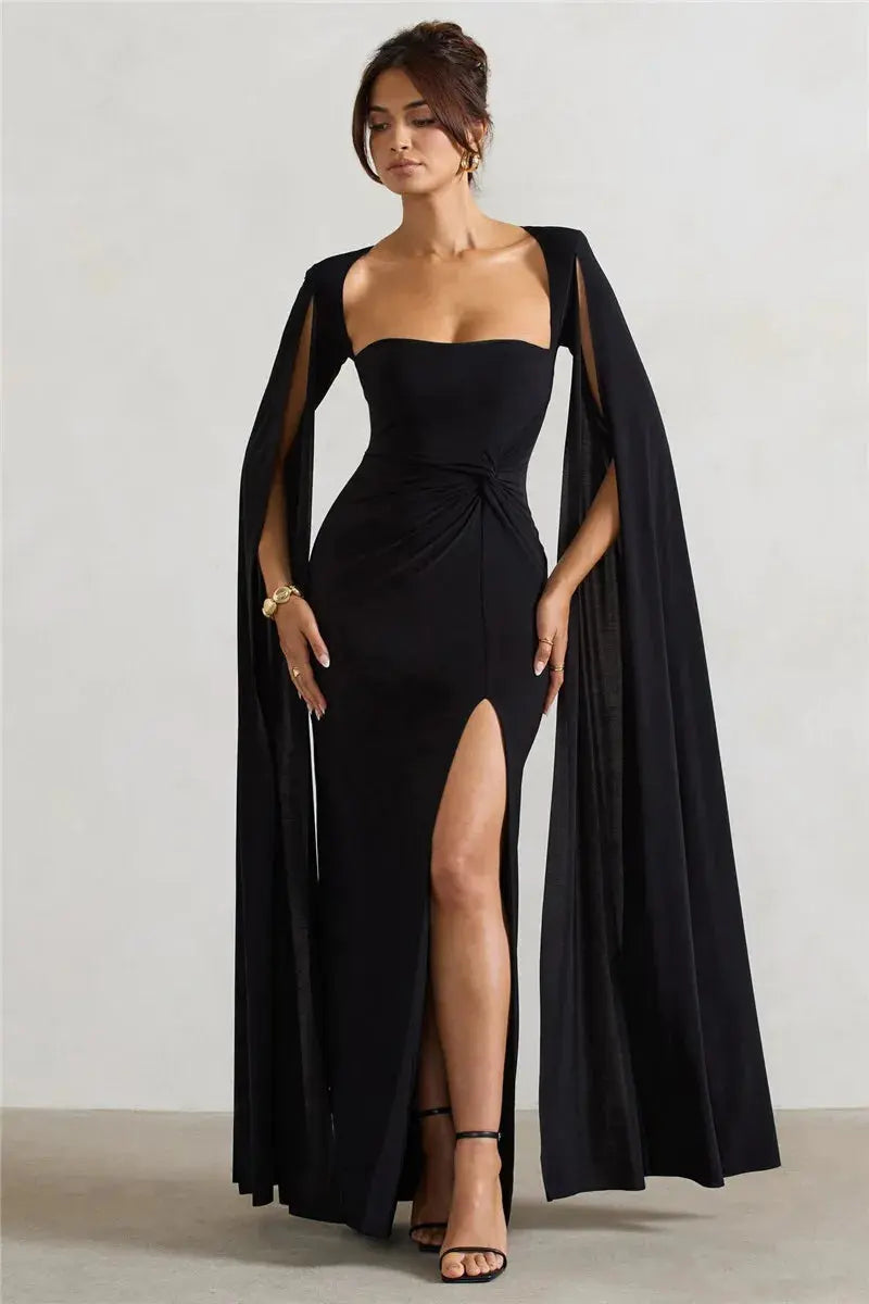 Bella Royale Cape Gown - Bellaovo
