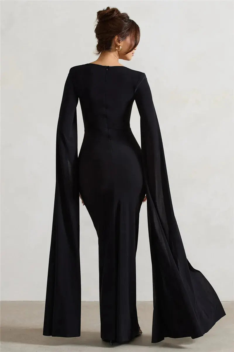 Bella Royale Cape Gown - Bellaovo