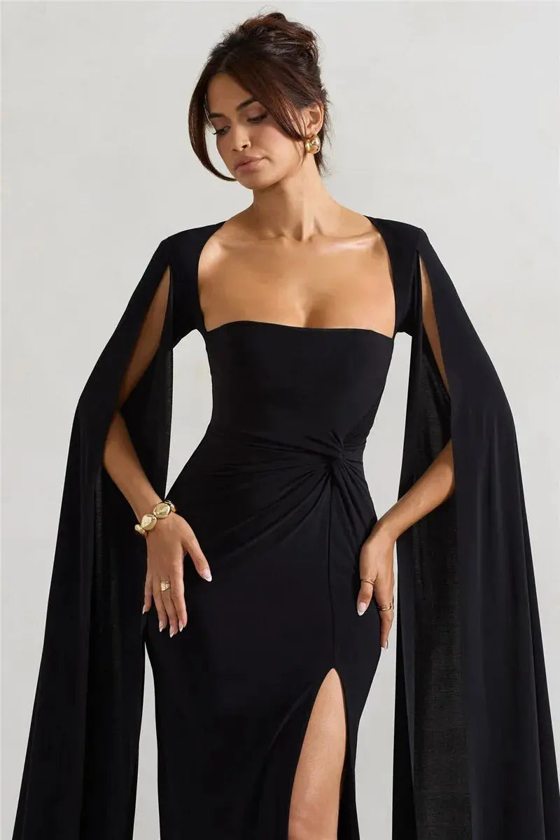 Bella Royale Cape Gown - Bellaovo