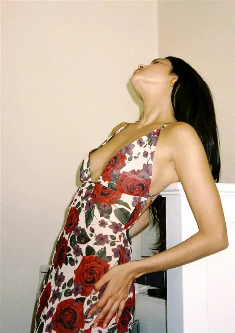 Bella Rosa Slip Maxi Dress - Bellaovo