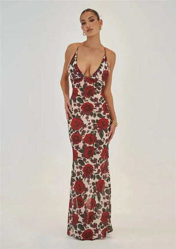 Bella Rosa Slip Maxi Dress - Bellaovo