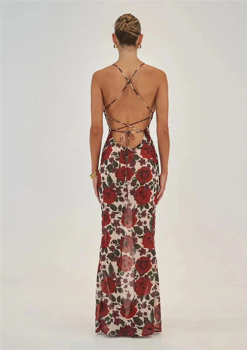 Bella Rosa Slip Maxi Dress - Bellaovo