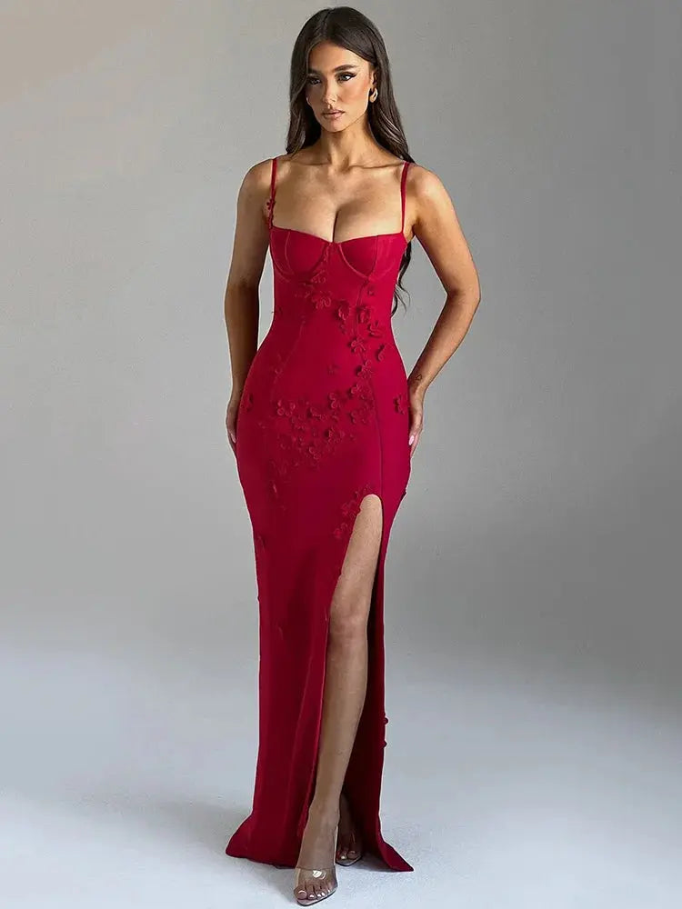 Bella Rosso Bloom Gown - Bellaovo