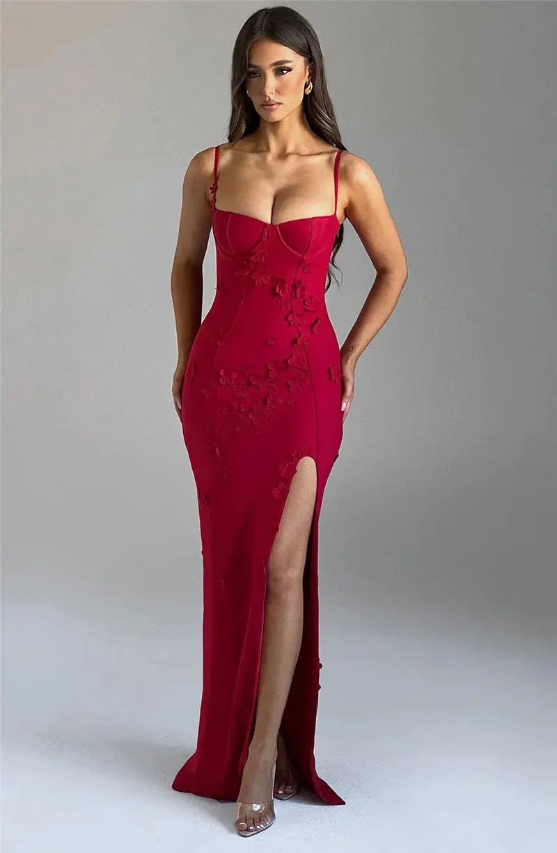 Bella Rosso Bloom Gown - Bellaovo