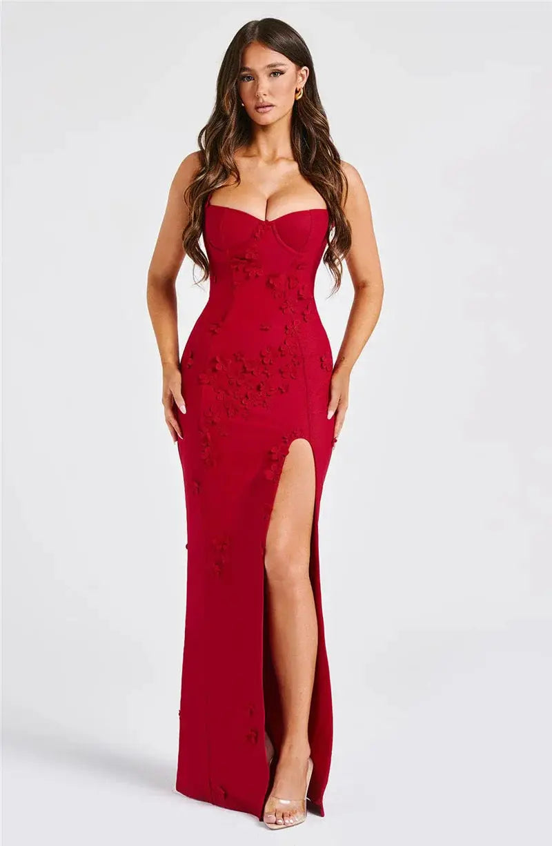 Bella Rosso Bloom Gown - Bellaovo