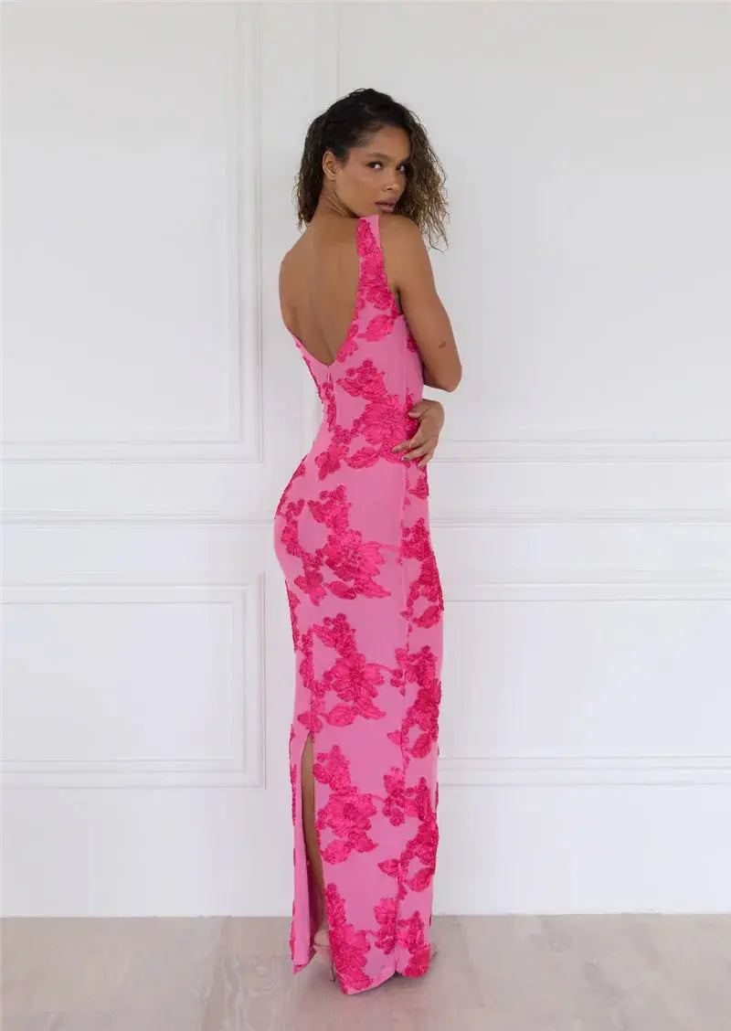 Bella Rosalia Lace Gown Maxi Dress - Bellaovo