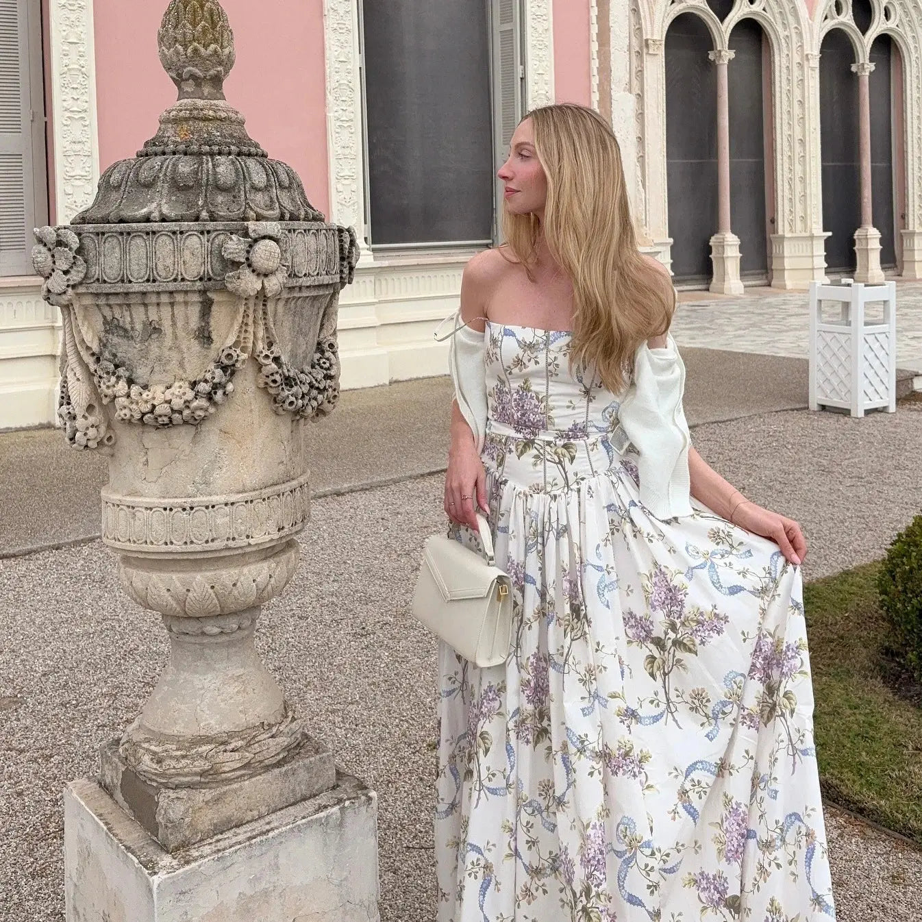 Bella Floral Corset Maxi Dress - Bellaovo