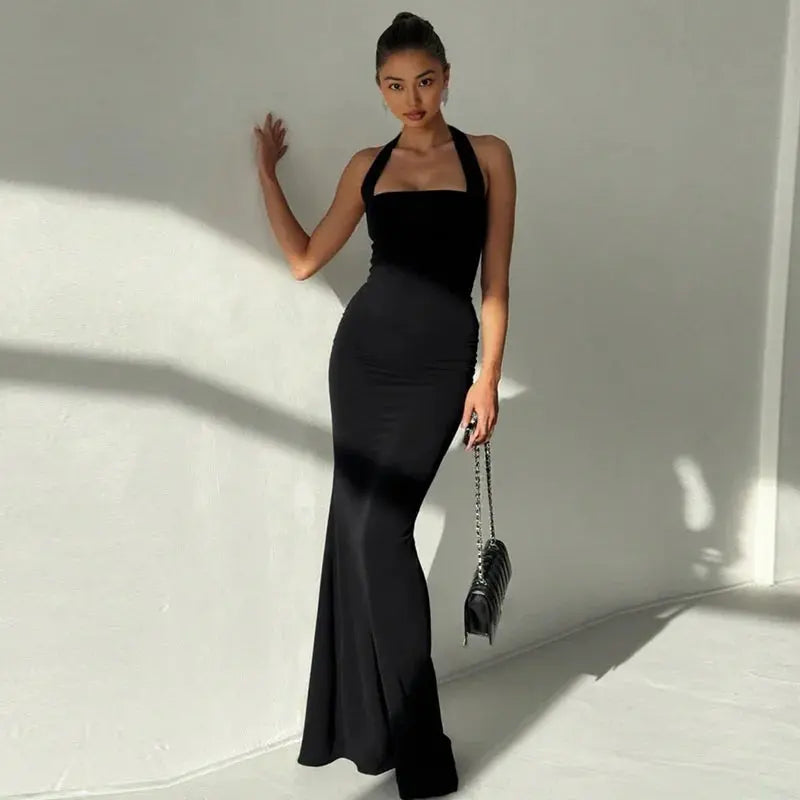Bella Noir Iconic Gown - Bellaovo