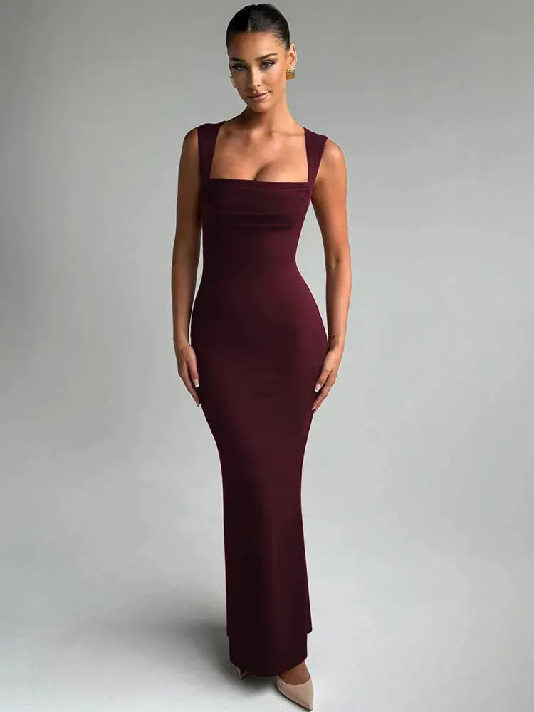 Bella Noir Maxi Dress - Bellaovo