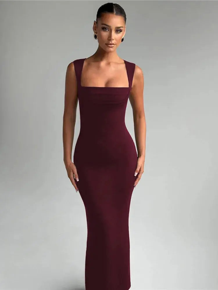 Bella Noir Maxi Dress - Bellaovo