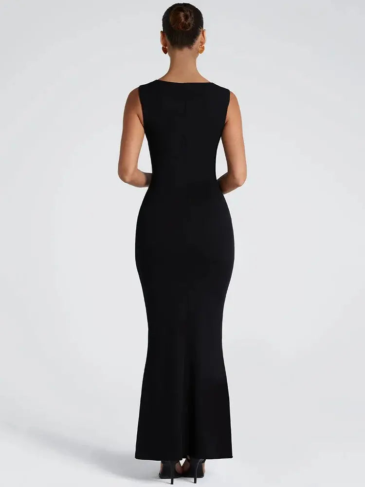 Bella Noir Maxi Dress - Bellaovo