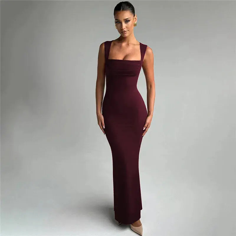 Bella Noir Maxi Dress - Bellaovo