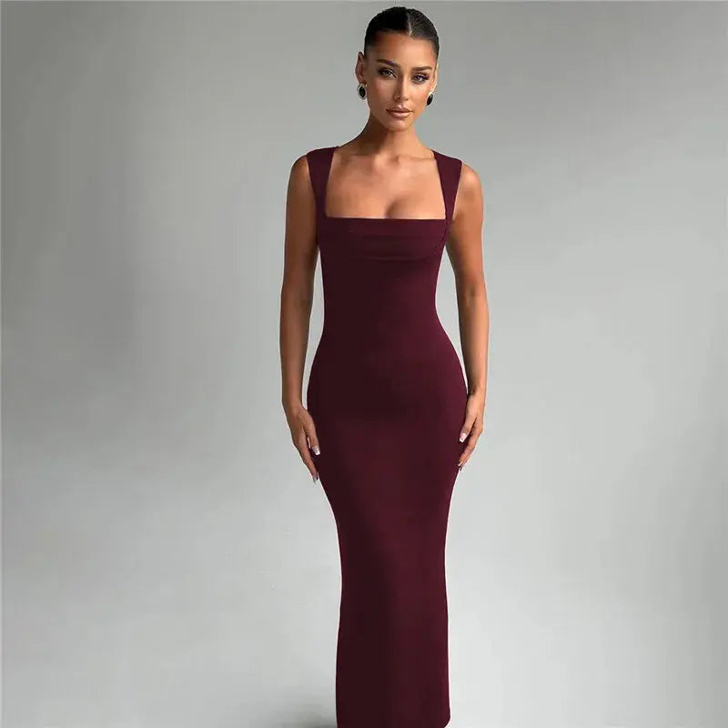 Bella Noir Maxi Dress - Bellaovo
