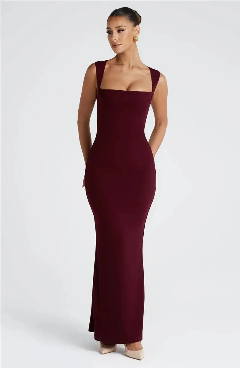 Bella Noir Maxi Dress - Bellaovo