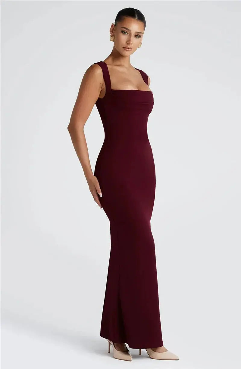 Bella Noir Maxi Dress - Bellaovo