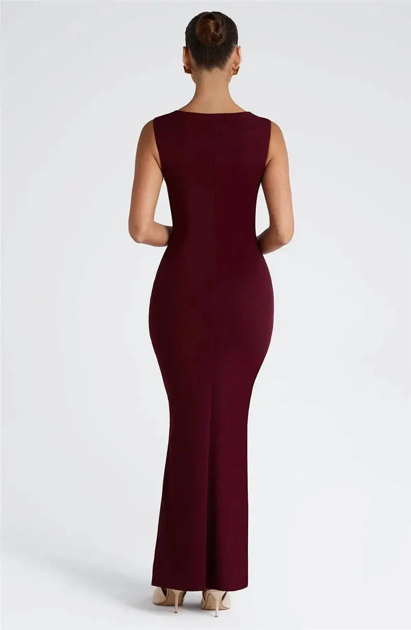 Bella Noir Maxi Dress - Bellaovo